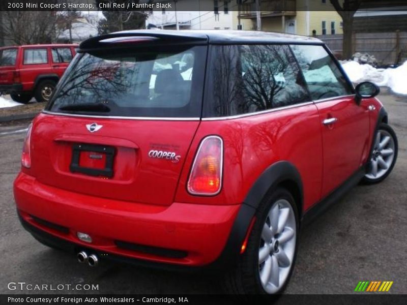 Chili Red / Panther Black 2003 Mini Cooper S Hardtop
