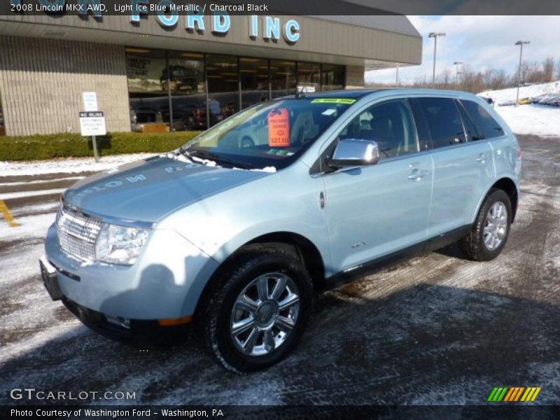 Light Ice Blue Metallic / Charcoal Black 2008 Lincoln MKX AWD