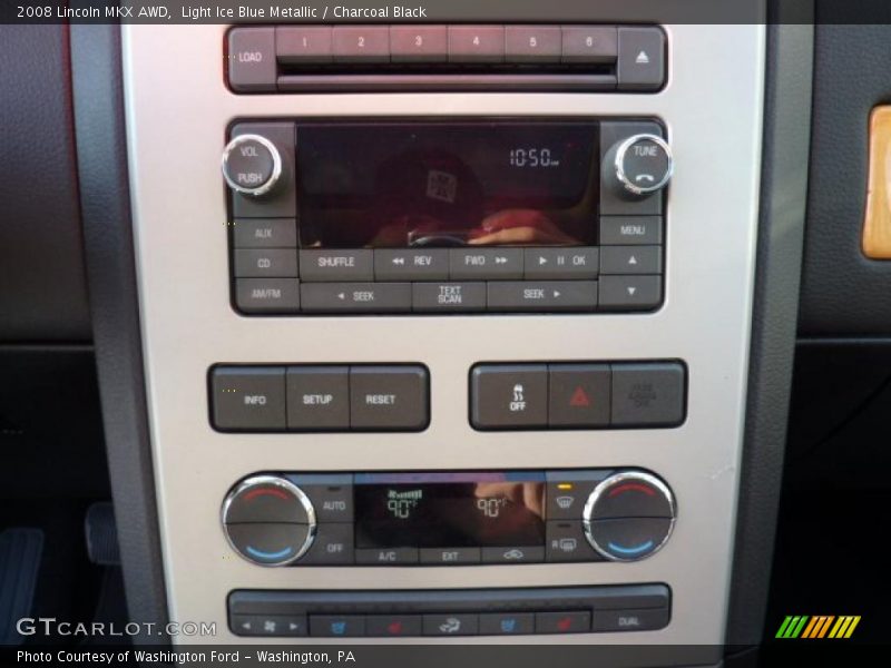 Light Ice Blue Metallic / Charcoal Black 2008 Lincoln MKX AWD