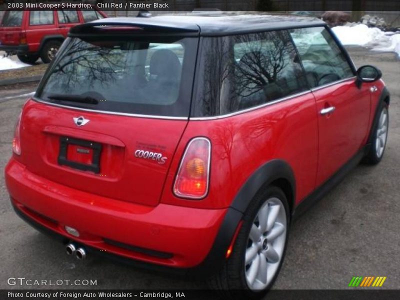 Chili Red / Panther Black 2003 Mini Cooper S Hardtop