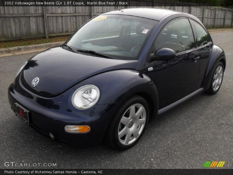 Marlin Blue Pearl / Black 2002 Volkswagen New Beetle GLX 1.8T Coupe