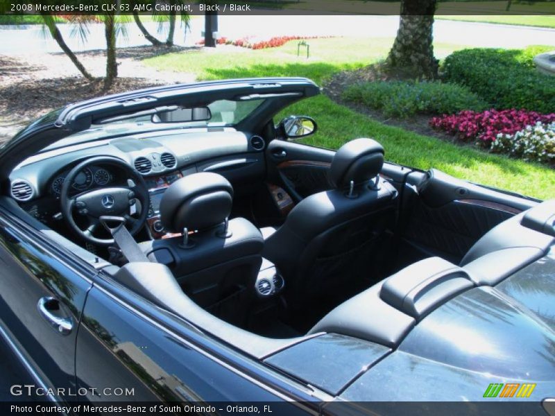 Black / Black 2008 Mercedes-Benz CLK 63 AMG Cabriolet