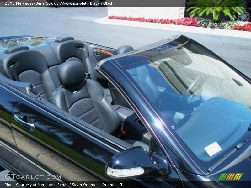 Black / Black 2008 Mercedes-Benz CLK 63 AMG Cabriolet