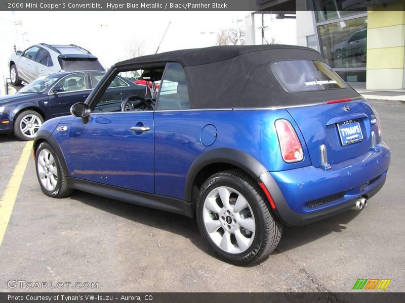 Hyper Blue Metallic / Black/Panther Black 2006 Mini Cooper S Convertible