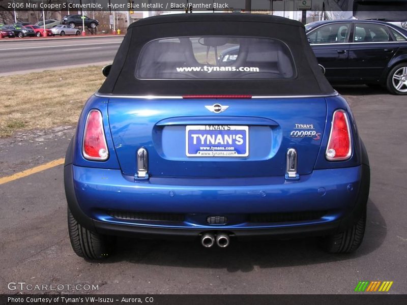 Hyper Blue Metallic / Black/Panther Black 2006 Mini Cooper S Convertible