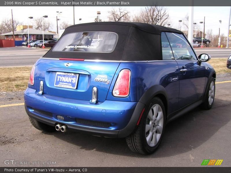 Hyper Blue Metallic / Black/Panther Black 2006 Mini Cooper S Convertible