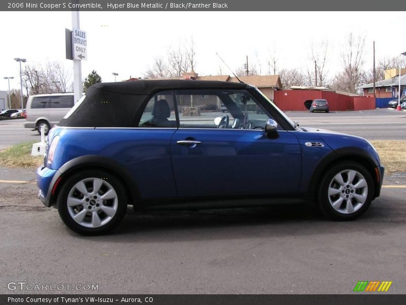 Hyper Blue Metallic / Black/Panther Black 2006 Mini Cooper S Convertible