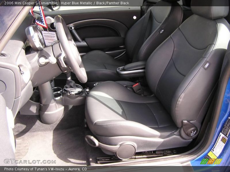 Hyper Blue Metallic / Black/Panther Black 2006 Mini Cooper S Convertible