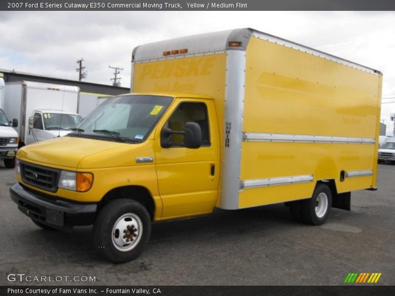 Yellow / Medium Flint 2007 Ford E Series Cutaway E350 Commercial Moving Truck