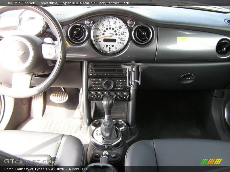 Hyper Blue Metallic / Black/Panther Black 2006 Mini Cooper S Convertible