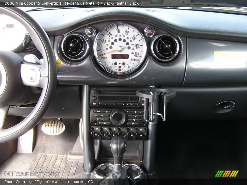 Hyper Blue Metallic / Black/Panther Black 2006 Mini Cooper S Convertible