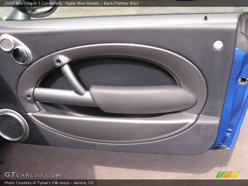 Hyper Blue Metallic / Black/Panther Black 2006 Mini Cooper S Convertible