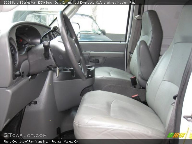Oxford White / Medium Flint 2008 Ford E Series Van E350 Super Duty Commericial Extended