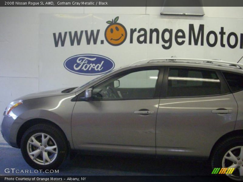 Gotham Gray Metallic / Black 2008 Nissan Rogue SL AWD