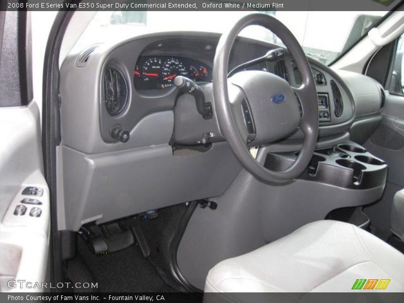 Oxford White / Medium Flint 2008 Ford E Series Van E350 Super Duty Commericial Extended