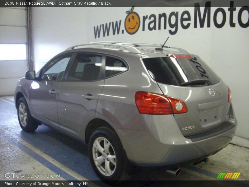 Gotham Gray Metallic / Black 2008 Nissan Rogue SL AWD