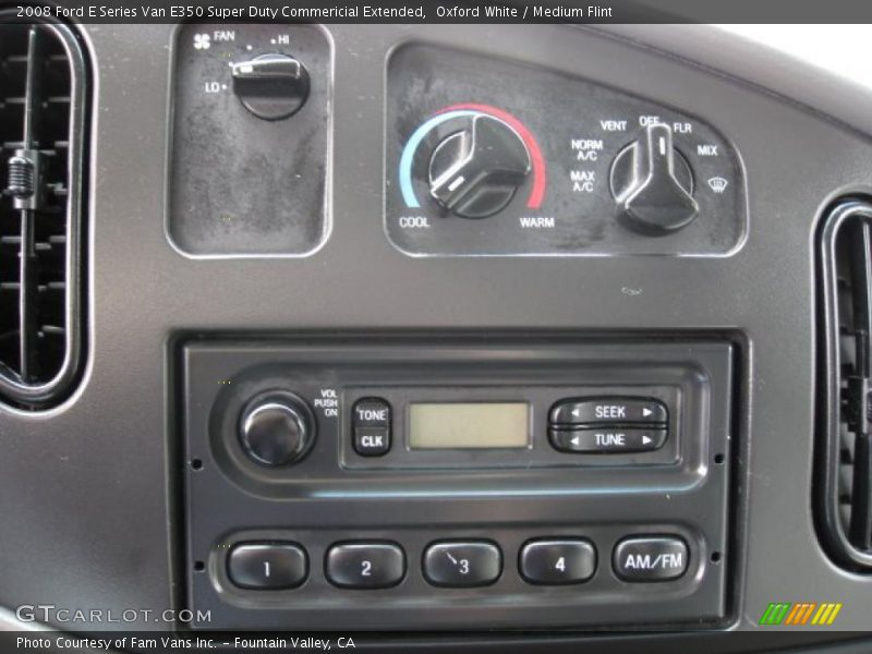 Oxford White / Medium Flint 2008 Ford E Series Van E350 Super Duty Commericial Extended