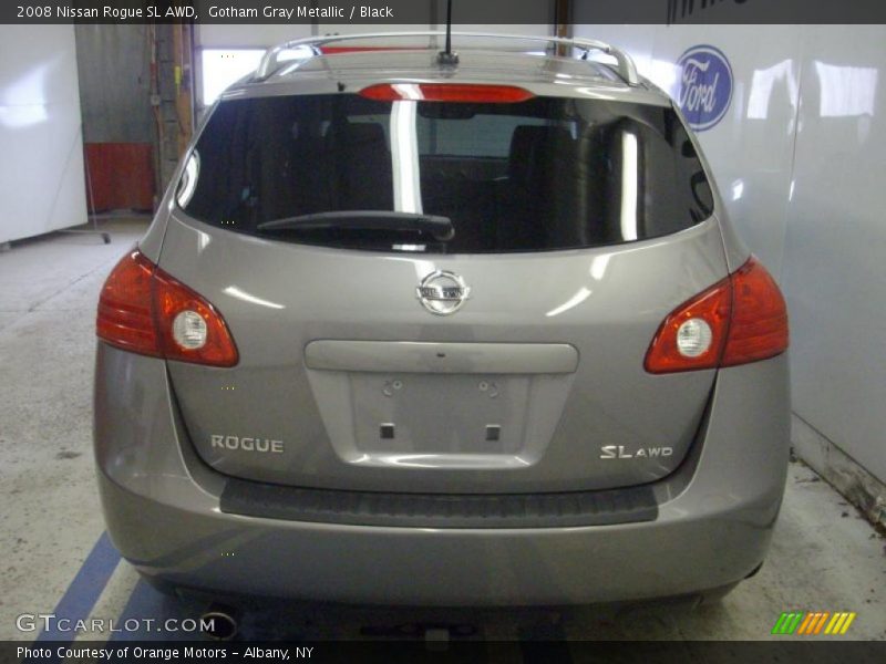 Gotham Gray Metallic / Black 2008 Nissan Rogue SL AWD