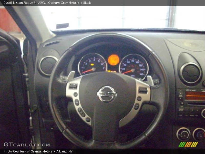 Gotham Gray Metallic / Black 2008 Nissan Rogue SL AWD