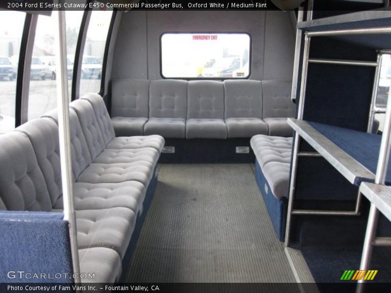 Oxford White / Medium Flint 2004 Ford E Series Cutaway E450 Commercial Passenger Bus
