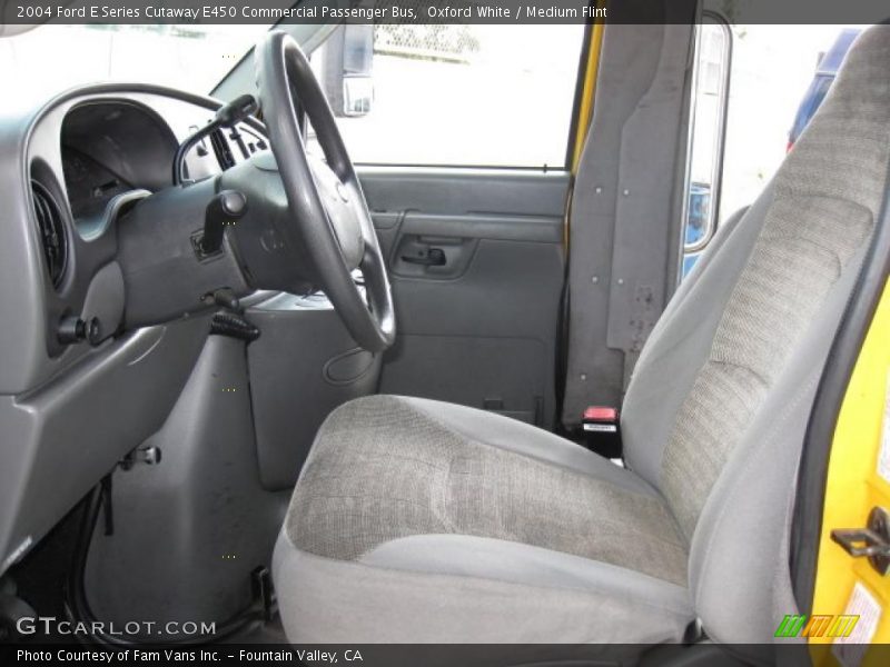 Oxford White / Medium Flint 2004 Ford E Series Cutaway E450 Commercial Passenger Bus