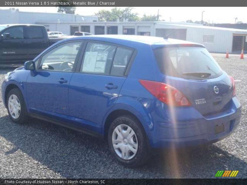 Metallic Blue / Charcoal 2011 Nissan Versa 1.8 S Hatchback