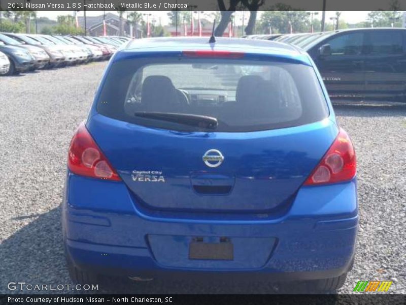 Metallic Blue / Charcoal 2011 Nissan Versa 1.8 S Hatchback