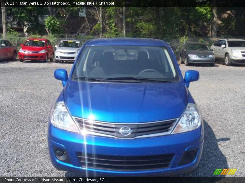 Metallic Blue / Charcoal 2011 Nissan Versa 1.8 S Hatchback