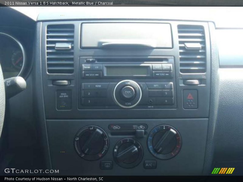 Metallic Blue / Charcoal 2011 Nissan Versa 1.8 S Hatchback