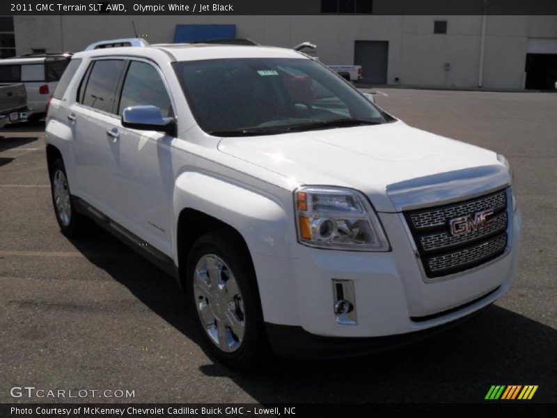 Olympic White / Jet Black 2011 GMC Terrain SLT AWD