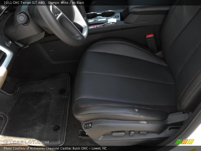 Olympic White / Jet Black 2011 GMC Terrain SLT AWD