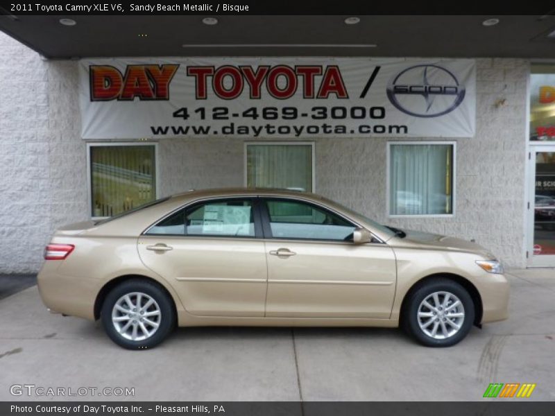 Sandy Beach Metallic / Bisque 2011 Toyota Camry XLE V6