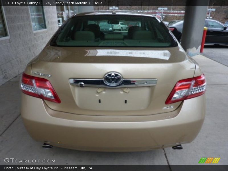 Sandy Beach Metallic / Bisque 2011 Toyota Camry XLE V6