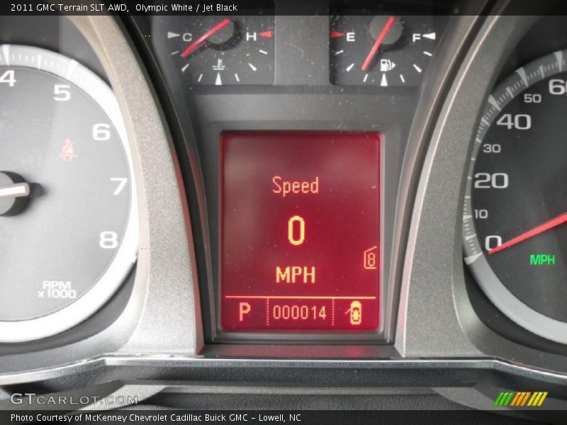 Olympic White / Jet Black 2011 GMC Terrain SLT AWD