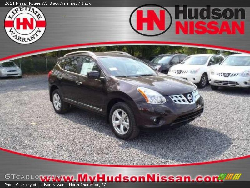 Black Amethyst / Black 2011 Nissan Rogue SV