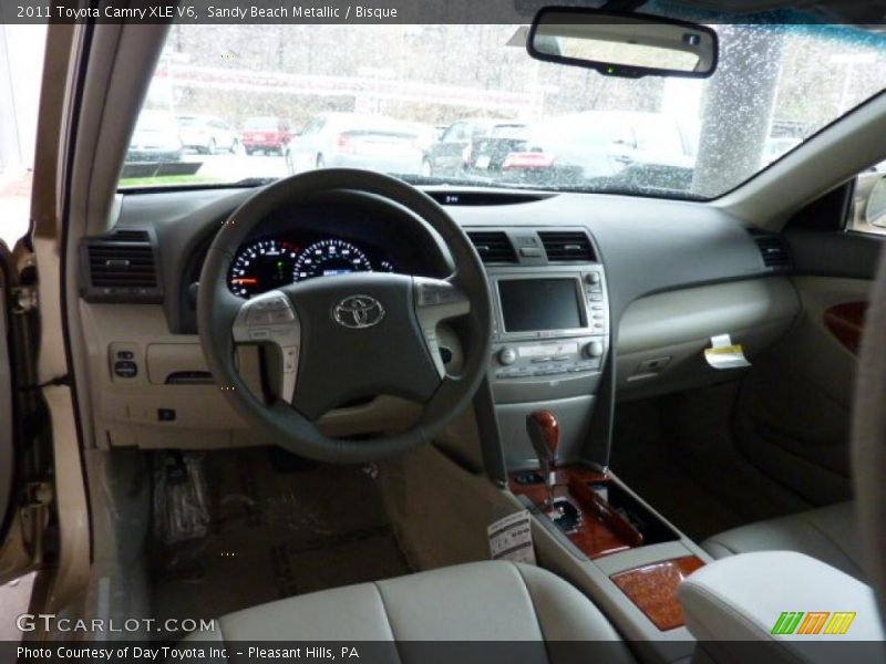 Sandy Beach Metallic / Bisque 2011 Toyota Camry XLE V6