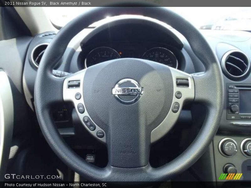 Black Amethyst / Black 2011 Nissan Rogue SV