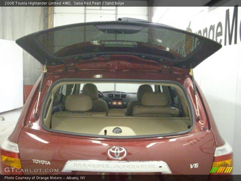 Salsa Red Pearl / Sand Beige 2008 Toyota Highlander Limited 4WD