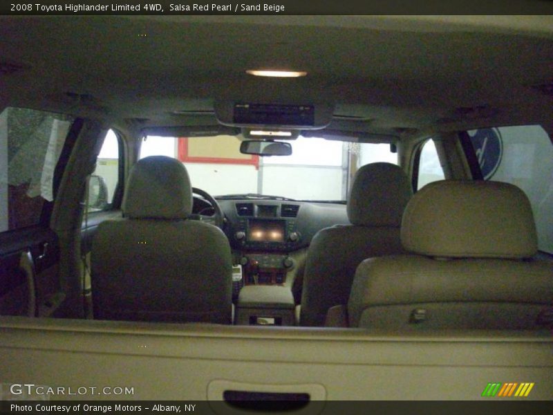Salsa Red Pearl / Sand Beige 2008 Toyota Highlander Limited 4WD