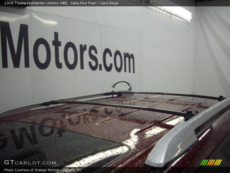 Salsa Red Pearl / Sand Beige 2008 Toyota Highlander Limited 4WD