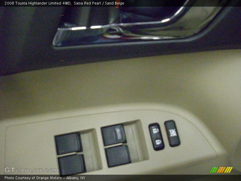 Salsa Red Pearl / Sand Beige 2008 Toyota Highlander Limited 4WD