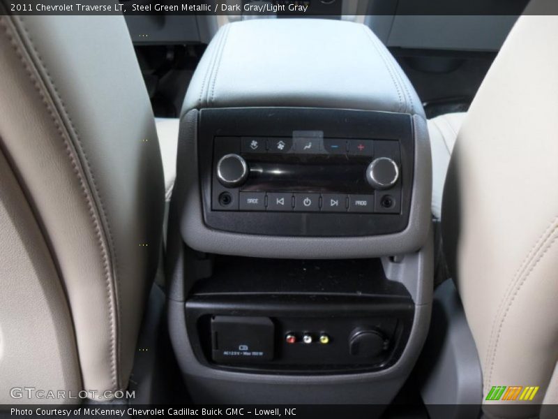 Steel Green Metallic / Dark Gray/Light Gray 2011 Chevrolet Traverse LT