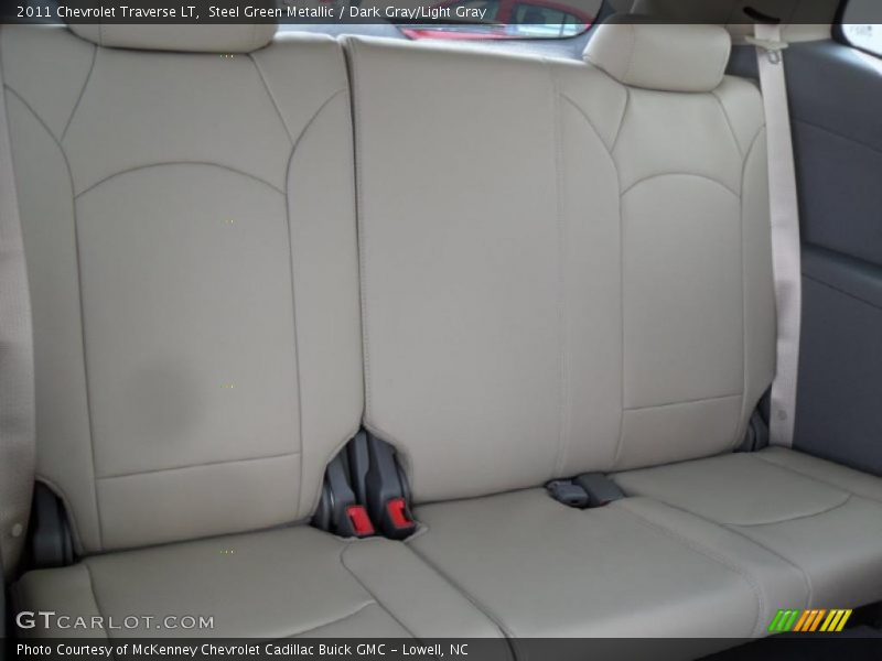Steel Green Metallic / Dark Gray/Light Gray 2011 Chevrolet Traverse LT