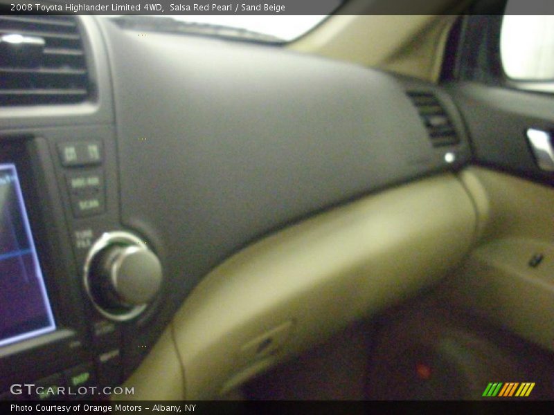Salsa Red Pearl / Sand Beige 2008 Toyota Highlander Limited 4WD
