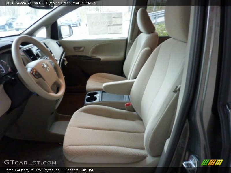 Cypress Green Pearl / Bisque 2011 Toyota Sienna LE