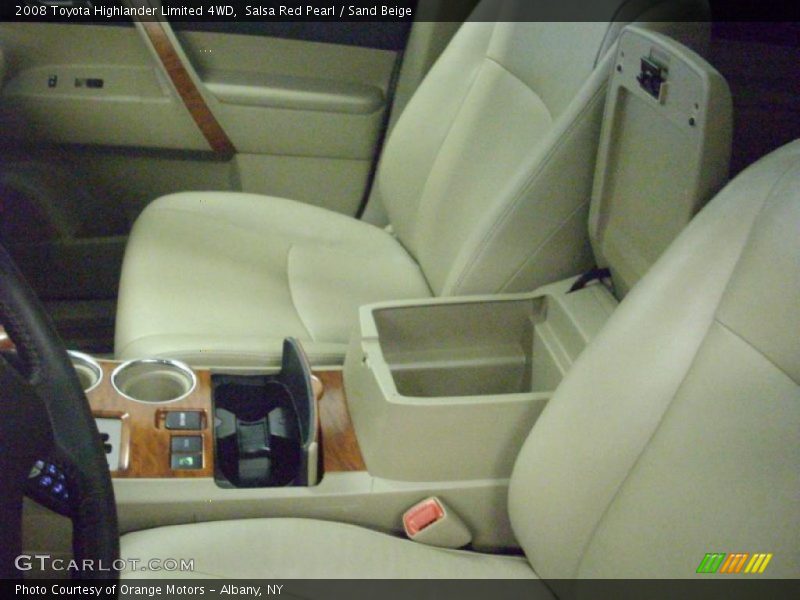 Salsa Red Pearl / Sand Beige 2008 Toyota Highlander Limited 4WD