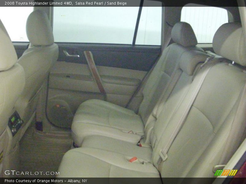 Salsa Red Pearl / Sand Beige 2008 Toyota Highlander Limited 4WD