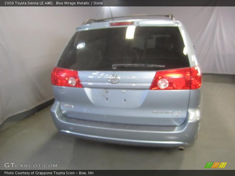 Blue Mirage Metallic / Stone 2009 Toyota Sienna LE AWD