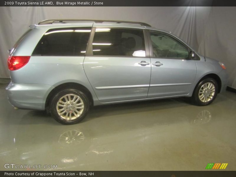 Blue Mirage Metallic / Stone 2009 Toyota Sienna LE AWD