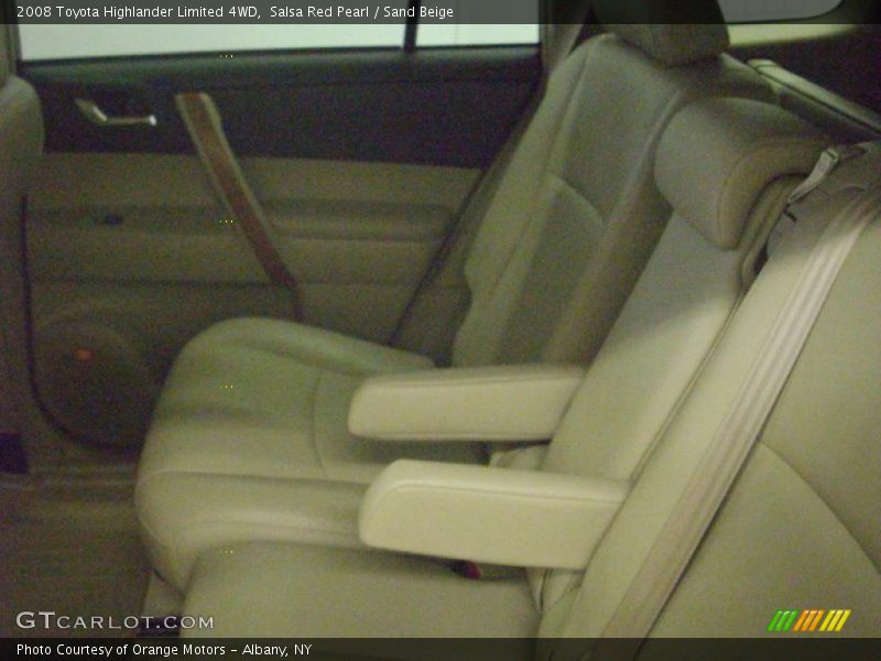 Salsa Red Pearl / Sand Beige 2008 Toyota Highlander Limited 4WD